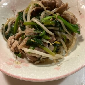 豚肉ほうれん草炒め